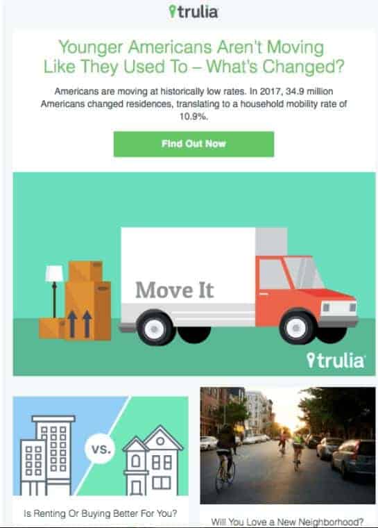 Email Marketing Example - Trulia