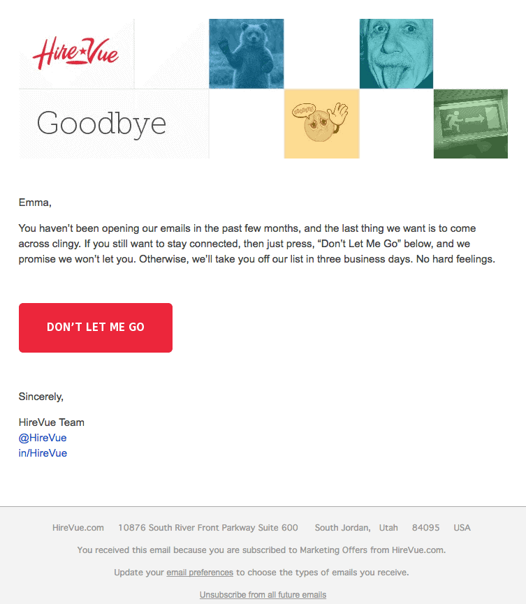 Hirevue Email Campaign