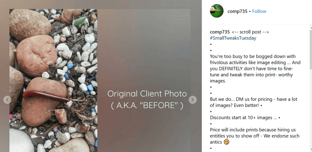 Screenshots | What to Post on Instagram