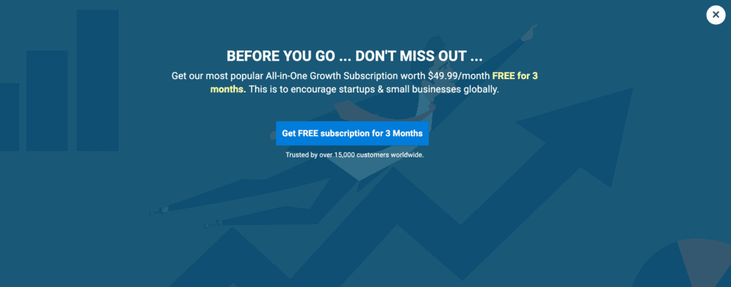 Exit popup examples