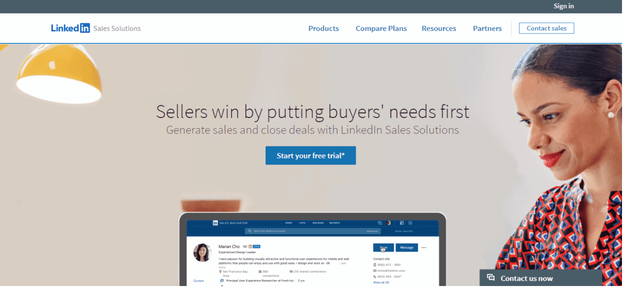 modern sales teams tools - LinkedIn Sales Solutions