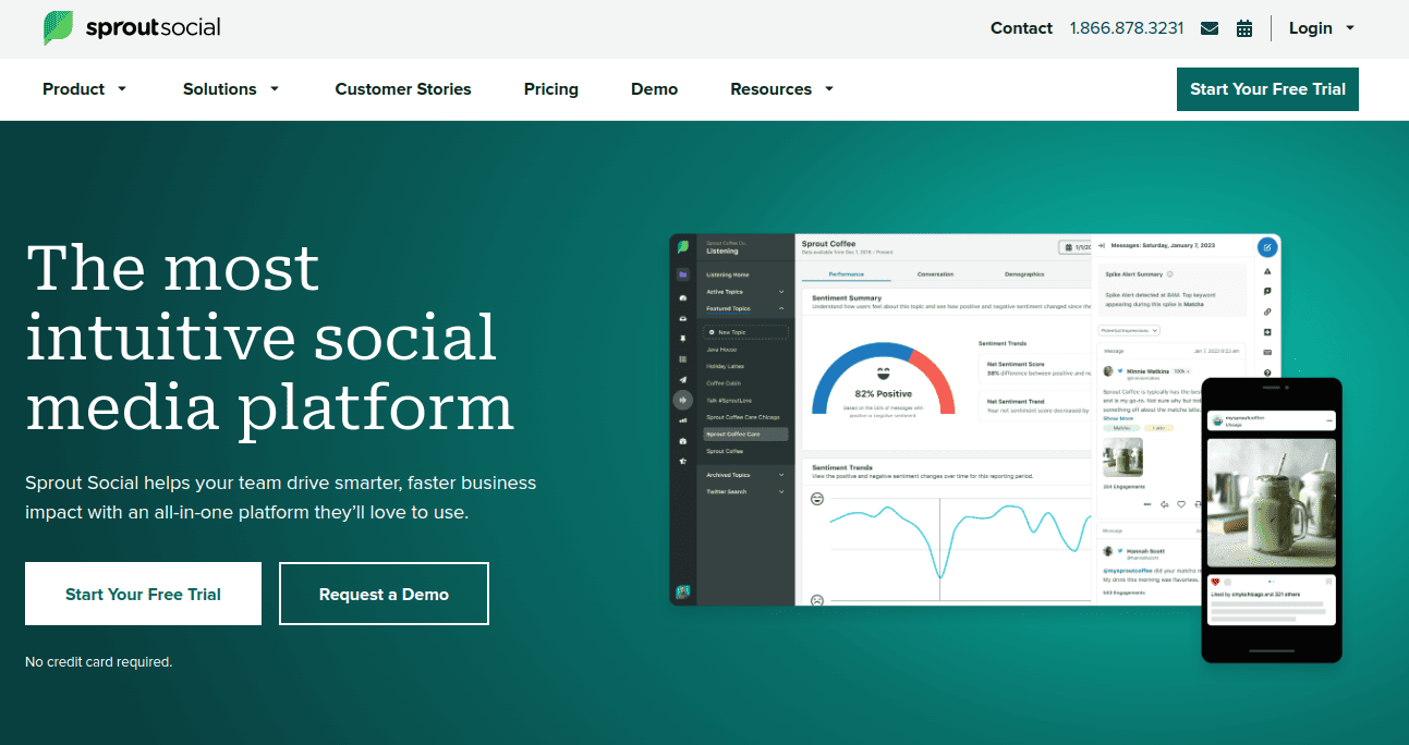 SproutSocial customer service tool