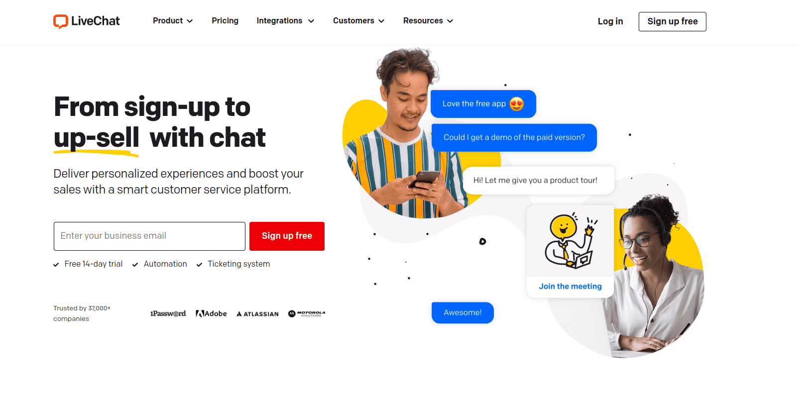 LiveChat customer service tool