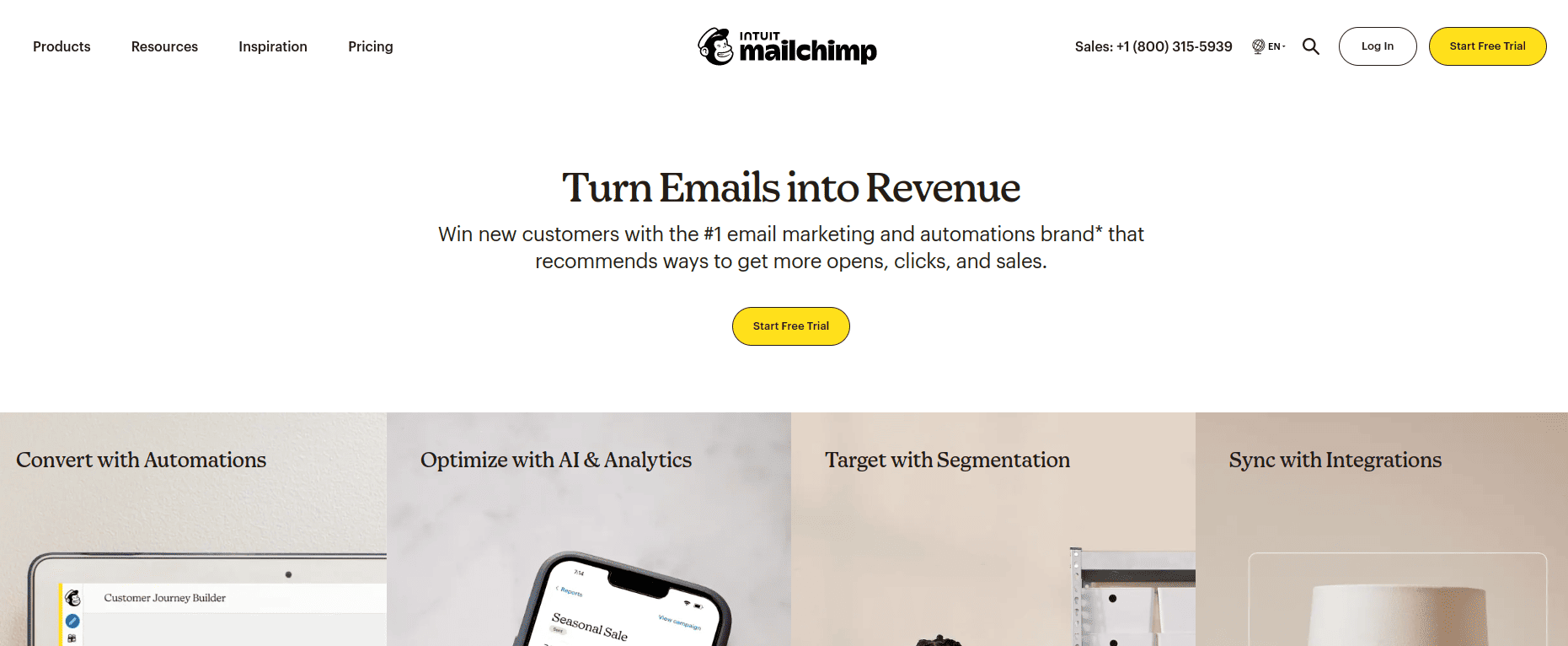 Mailchimp lifecycle marketing software