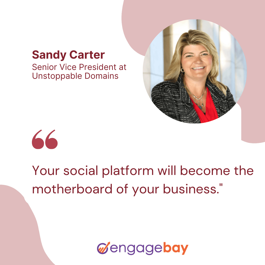 social media marketing quotes by Sandy Carter