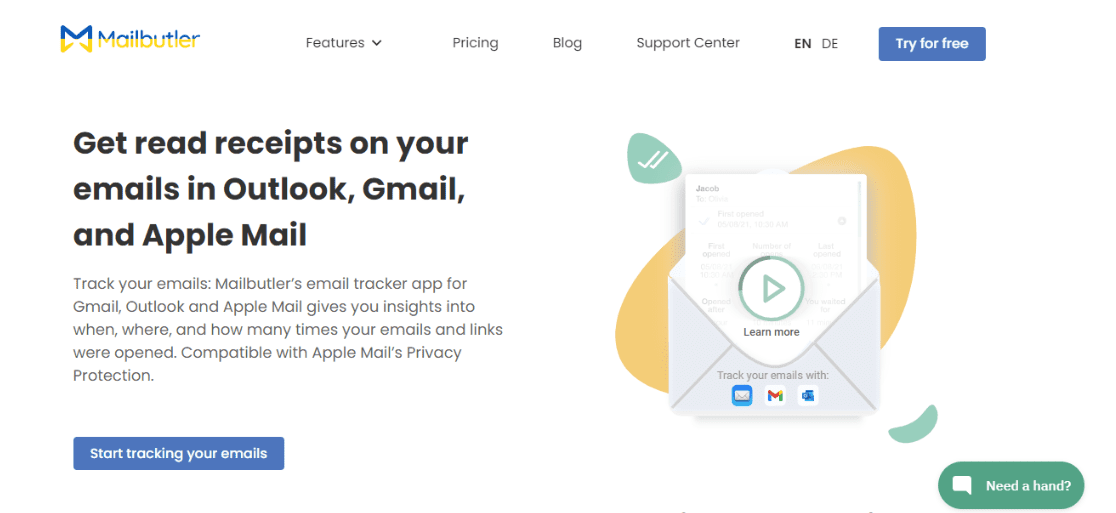 Mailbutler is an email tracking tool