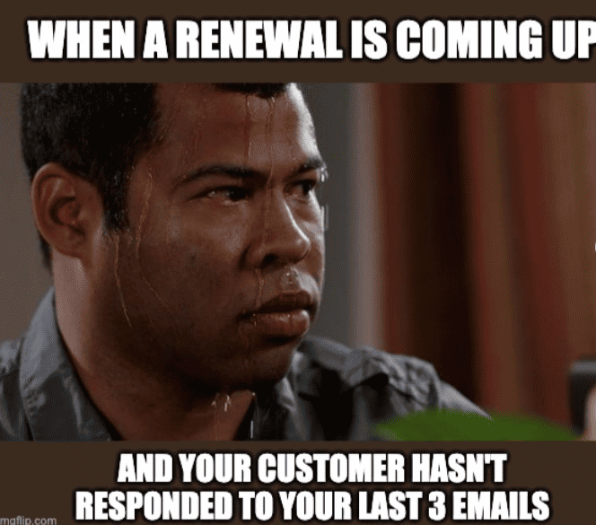 Renewal-coming-up-soon-profuse-sweating-starts-Customer-Success-Memes