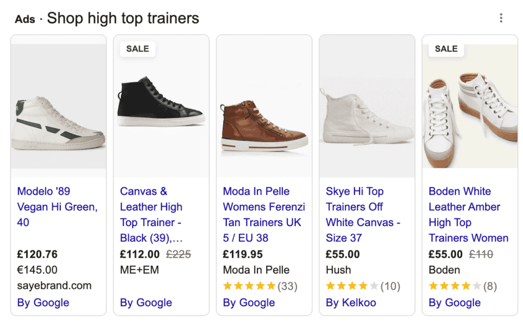 Google Ads Examples: Thrice the persuasion by Boden 