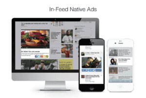 In-feed native ads