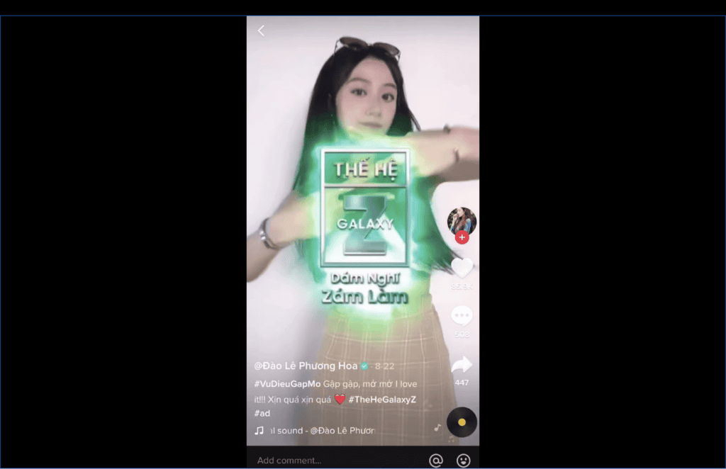 Samsung taking over the TikTok world by a storm 